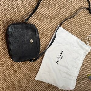 Coach Black Leather Crossbody Bag